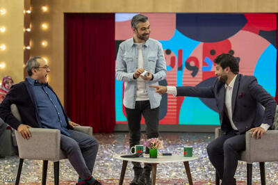  رامبد جوان و بازیگر بچه مهندس در یک قاب صمیمی