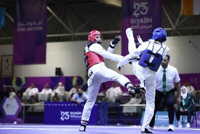  با غلبه بر حریف افغانستانی؛ مرادیان در تکواندو طلایی شد