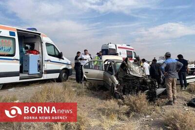  تصادف مرگبار در محور سنقر–کرمانشاه/ یک فوتی و پنج مصدوم