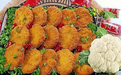  طرز تهیه کتلت گل کلم بدون نیاز به گوشت چرخکرده