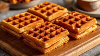  طرز تهیه بهترین وافل بلژیکی در ۵ دقیقه! ساده و خوشمزه