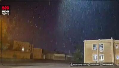  باران‌های سیل‌آسا دهلران را فرا گرفت + فیلم