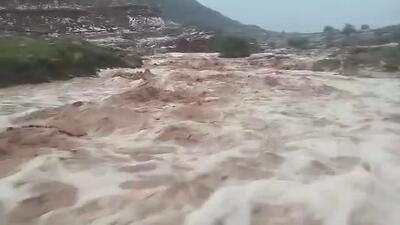  تصاویری از سیل در روستای هفت‌شهیدان در مسجدسلیمان+ فیلم