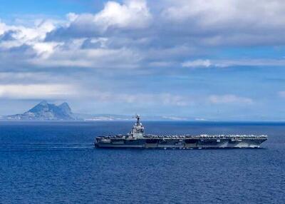  ناو هواپیمابر فورد آمریکا وارد دریای کارائیب شد