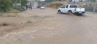 سیلاب وارد منازل ۴۰ خانوار روستای شهرک هزارانی آبدانان شد