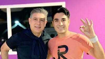  روپایی مهدی حب درویش با تیله در کنار افشین قطبی
