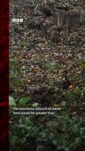  کوه زباله در نزدیکی لندن +فیلم