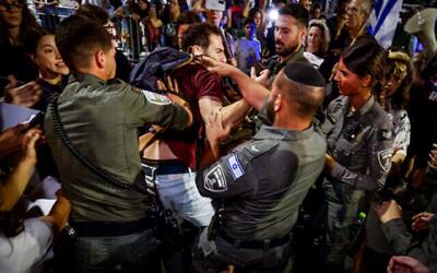  تظاهرات گسترده یهودی های حریدی علیه سربازی اجباری