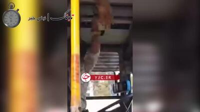  ویدیو چاقوکشی راننده اتوبوس برای مسافران