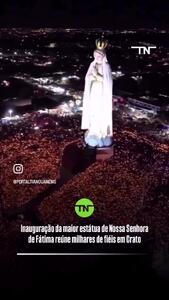  رونمایی از بزرگترین مجسمه «بانو فاتیما» جهان
