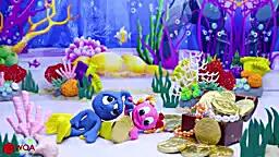  کارتون خمیر بازی کودکانه السا و آنا | عنکبوت گنده