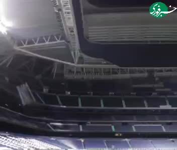  نحوه جالب آماده‌سازی برنابئو،‌ ورزشگاه اختصاصی رئال مادرید برای مسابقه NFL ۲۰۲۵