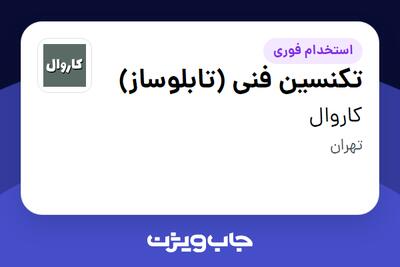  استخدام تکنسین فنی (تابلوساز) در کاروال
