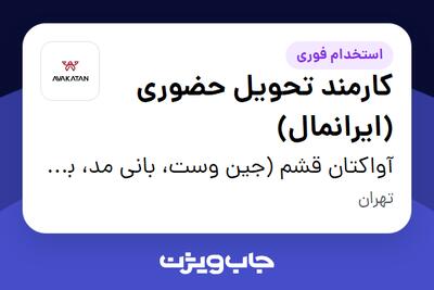  استخدام کارمند تحویل حضوری (ایرانمال) - خانم در آواکتان قشم (جین وست، بانی مد، بالکافه، دیجی واش و ...)
