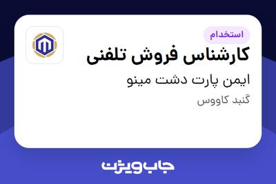  استخدام کارشناس فروش تلفنی در ایمن پارت دشت مینو
