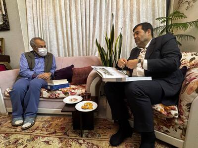  عیادت وزیر ورزش و جوانان از ابراهیم افشار - پارس فوتبال