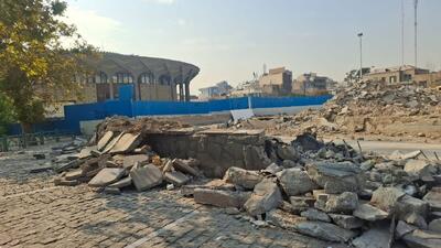  سکوی ضلع شمالی را تخریب کردیم نه حوض را