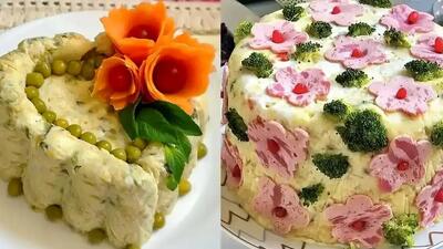  چگونه سالاد الویه را به زیباترین شکل ممکن تزئین کنیم؟