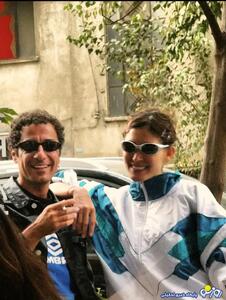  عکسی متفاوت از فرشته حسینی در کنار همسرش!