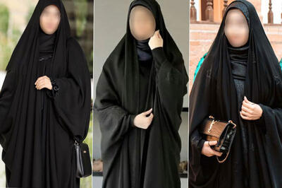  بازار چادر مشکی زیر سایه تورم