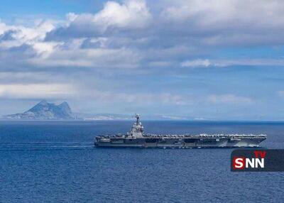  ناو هواپیمابر فورد آمریکا وارد دریای کارائیب شد