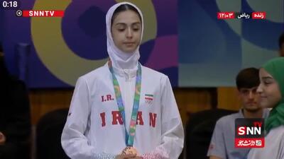  اهدای مدال روژان گودرزی در تکواندو + فیلم