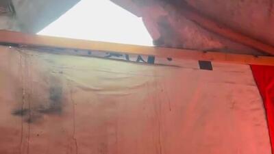  رنج کودکان آواره در غزه در شرایط سخت آب و هوایی