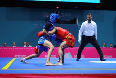  مدال طلای ووشو بر گردن امیرحسین همتی