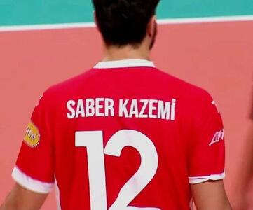  «صابر کاظمی» در لیگ والیبال ترکیه + عکس