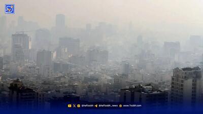  شاخص آلودگی هوای تهران در شرایط نارنجی