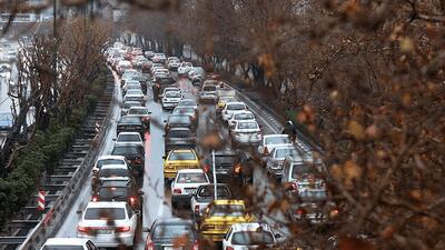  بارش باران در برخی نقاط تهران