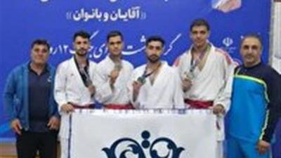  ۴ مدال رنگارنگ ره آورد رزمی کاران قمی از رقابت‌های کاراته کارگران کشور