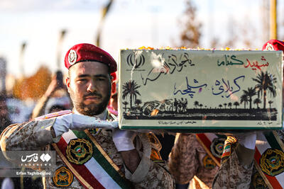  عکس/ استقبال زنجانی‌ها از دو شهید گمنام