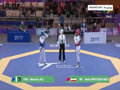  کسب مدال برنز توسط ملیکا میرحسینی