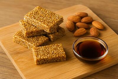  طرز تهیه کنجد بار خونگی مقوی؛ میان وعده سالم بدون فر و دردسر!
