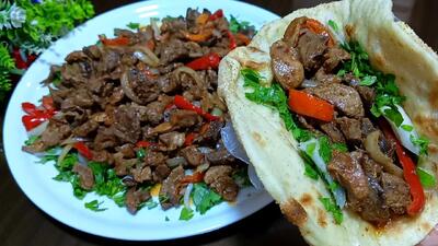  غذایی خوشمزه تر از گوشت / طرز تهیه جگر و سنگدان مرغ