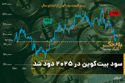  سود بیت‌کوین در ۲۰۲۵ دود شد