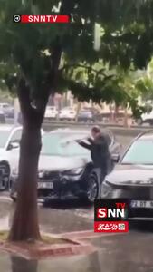  شستن ماشین با آب باران! +فیلم