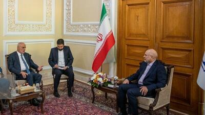  گزارش تصویری/ دیدار «علی حسن خلیل» معاون سیاسی رئیس مجلس لبنان با محمد باقر قالیباف