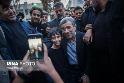  مراسم یادبود زرین احمدی‌نژاد در مسجد جامع نارمک