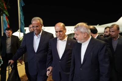  وزیر میراث‌ فرهنگی، سفیر ایران در ترکمنستان و استاندار هرمزگان وارد گیلان شدند