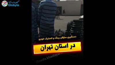  دستگیری سارقان رینگ و لاستیک خودرو در استان تهران