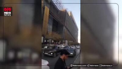  حریق یک مغازه سپرسازی در مشهد