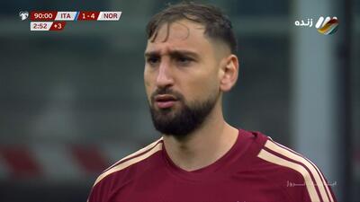  گل چهارم نروژ به ایتالیا (ینس لارسن)