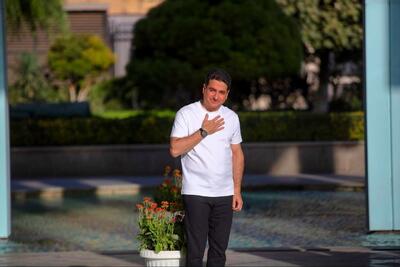  تصویر جدید شفیعی کدکنی به همراه همایون شجریان در برج میلاد