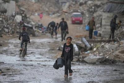  اوضاع فاجعه‌بار مردم فلسطین در سرمای غزه