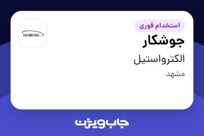  استخدام جوشکار - آقا در الکترواستیل
