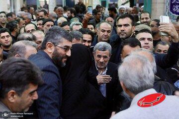  حضور چهره‌ها در مراسم ختم خواهر احمدی‌نژاد + عکس - کلبه سرگرمی