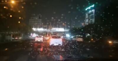  بارش باران در محدوده گیلاوند