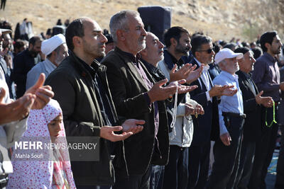  اقامه نماز باران در لارستان فارس